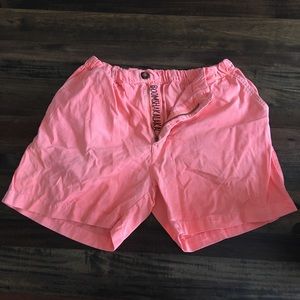 Chubbies neon orange shorts - size large